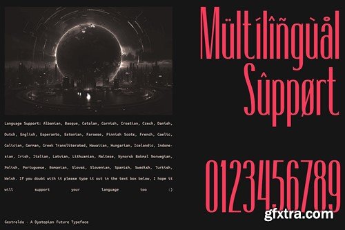 Gestralda - A Dystopian Future Fonts 964ZCPN