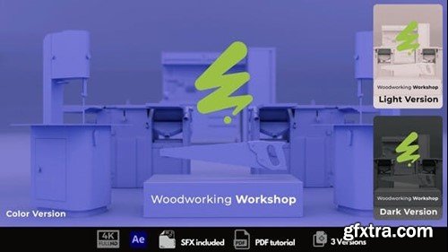 Videohive Woodworking Workshop Intro 53997709