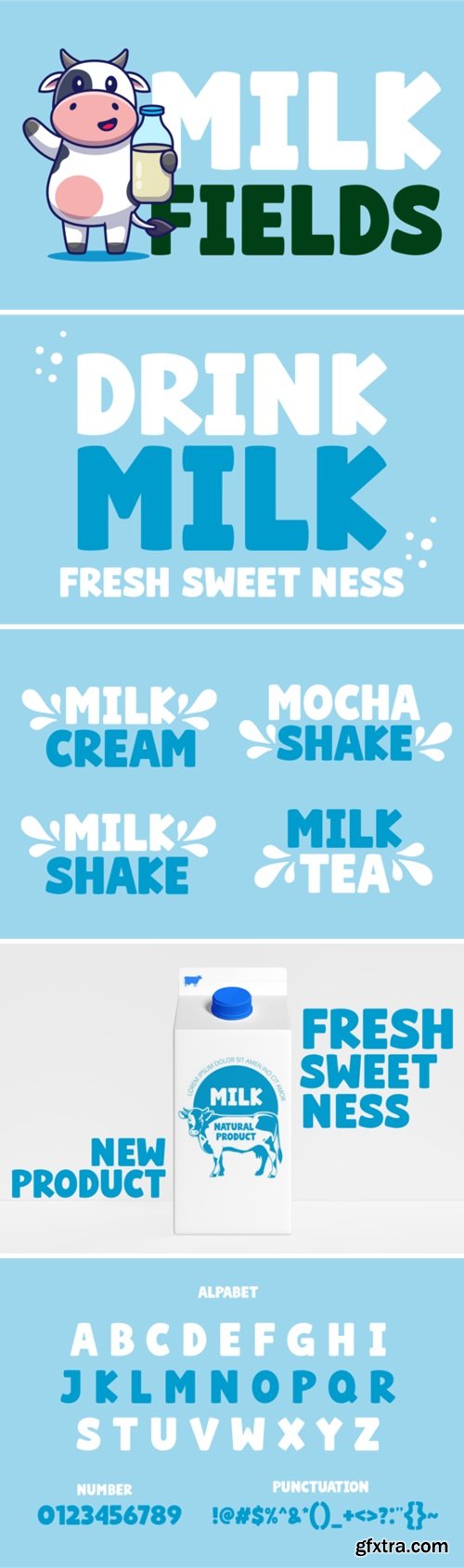 Milk Fields Font