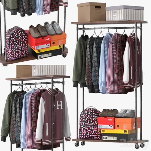 Industrial Clothes Rail Rack