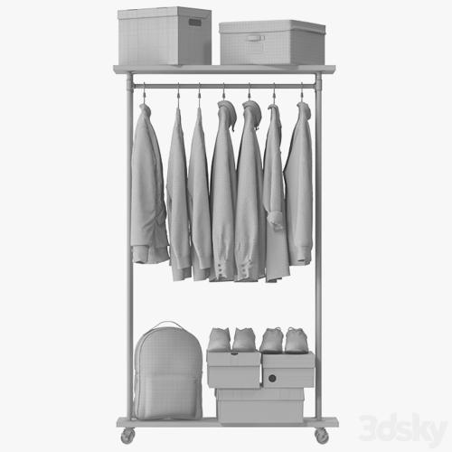 Industrial Clothes Rail Rack