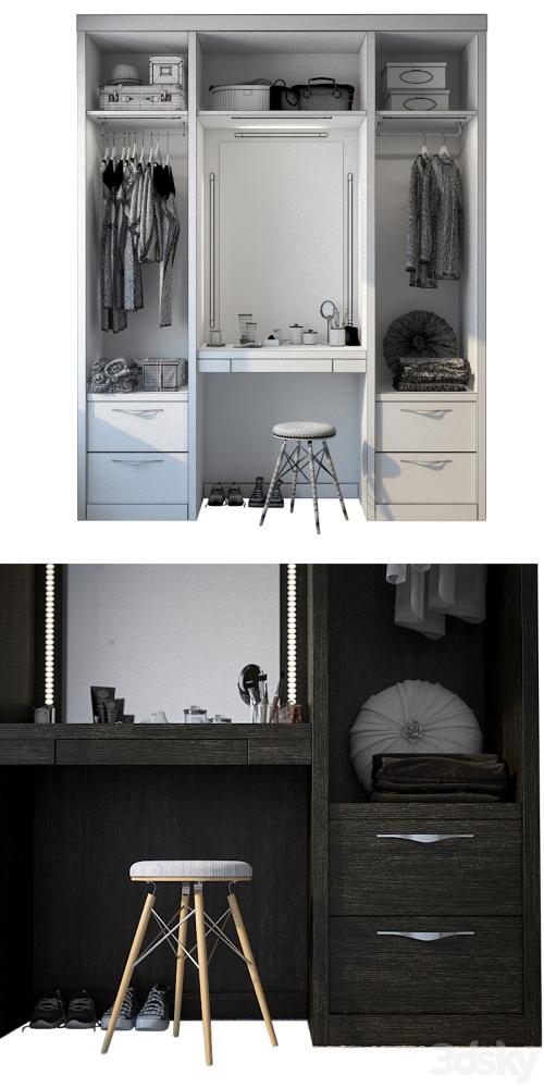 Wardrobe with dressing table