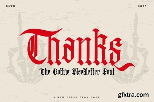 Oolivar Strenya - Gothic Blackletter Font CEREEKC