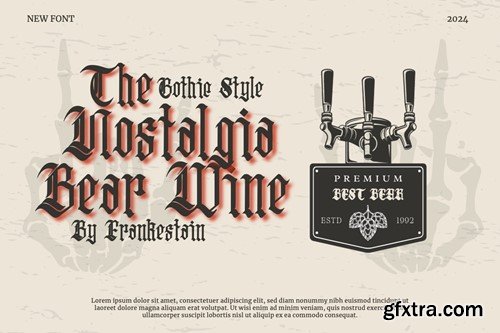 Oolivar Strenya - Gothic Blackletter Font CEREEKC