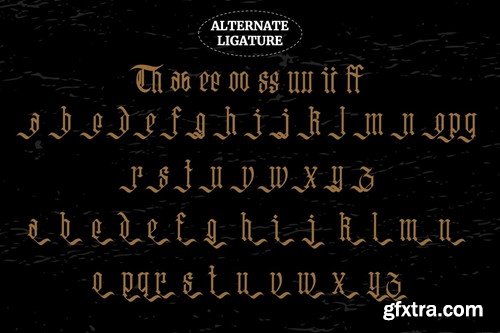 Oolivar Strenya - Gothic Blackletter Font CEREEKC