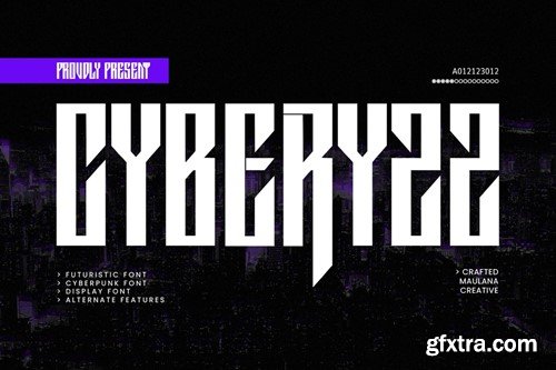 Cyberyzz Futuristic Font FPM6CDV