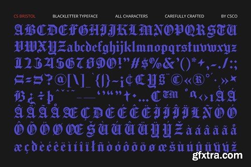 CS Bristol – Blackletter Font UAZMHQJ