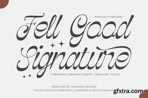 Fell Good Signature - Luxury Script UUANHEY