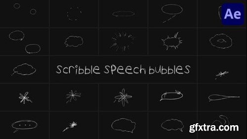 Videohive Scribble Speech Bubbles for After Effects 54011413