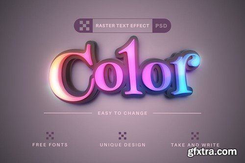 Neon Light - Editable Text Effect, Font Style 7NKUTBC