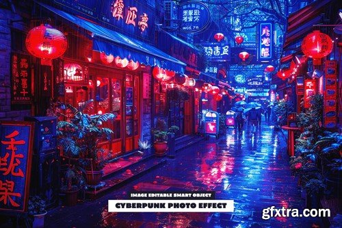 Cyberpunk Photo Effect A9HAKFW