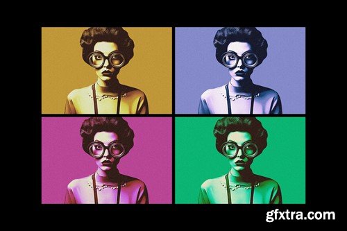 Pop Art Duotone Photo Effect QMZX8LN