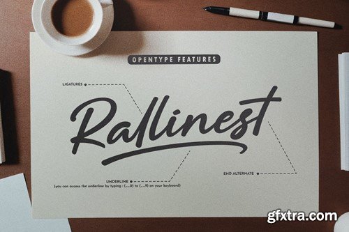 Mallians - Modern Script Font 8LE3X4J