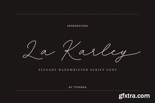 La Karley - Elegant Handwritten Script Font PJZX5A6