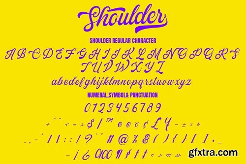 Shoulder Script Font X6DYJ52