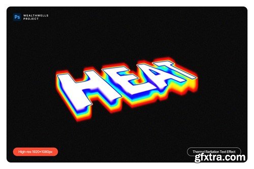 Thermal Radiation Text Effect M3FMUJS