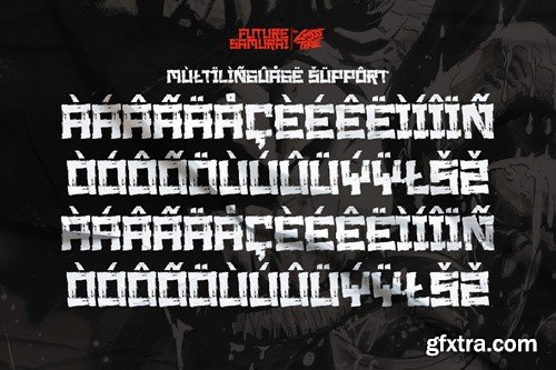 Future Samurai - Rough Brush Font RDR4G9D