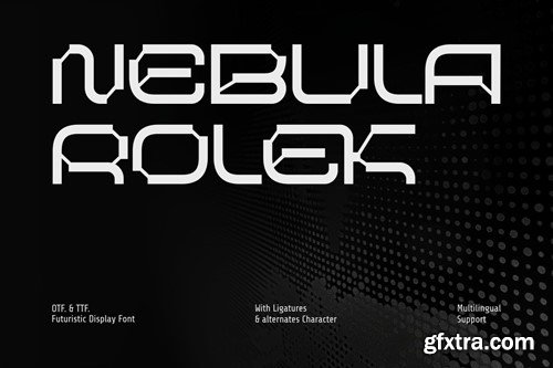 Nebula Rolek - Modern Futuristic Font SFL5HWK