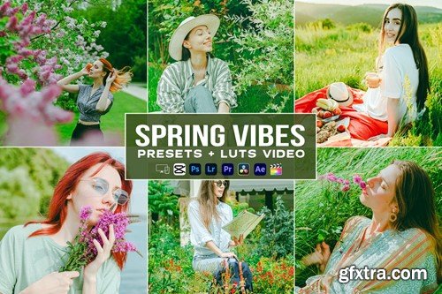 Spring Vibes Presets - luts Videos Premiere Pro SSDF5Y2