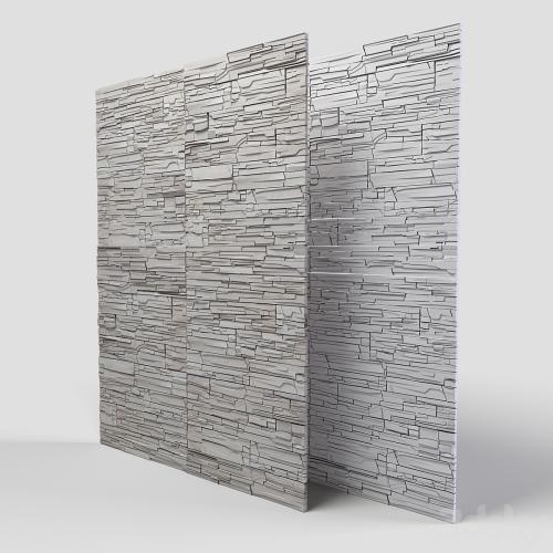 Decorative stone. White slate