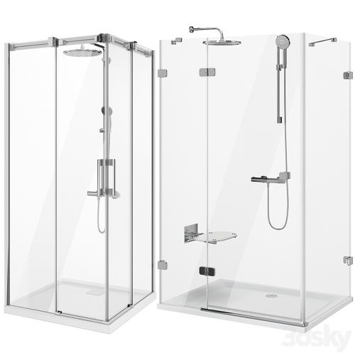 Set of shower cabins Ravak and Radaway set 89