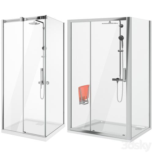 Set of shower cabins Ravak and Radaway set 89