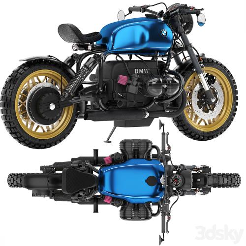 blue motorcycle