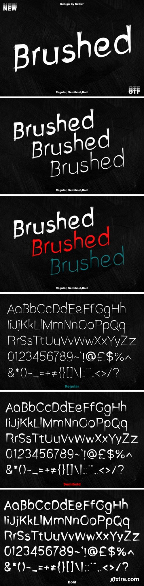 Brushed Font