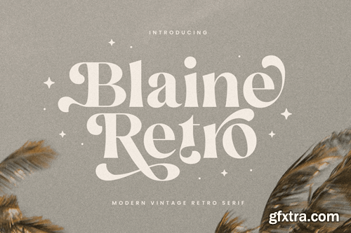 Blaine Retro - Retro Font AWELUAU