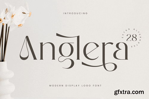 Anglera - Modern Display Logo Font KU4F2J2