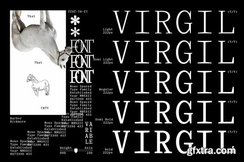 Virgil Monospaced Font PHLUZNU