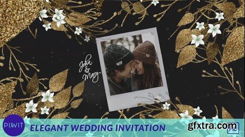 Videohive Elegant Floral Wedding Invitation 54031507