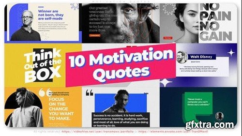 Videohive 10 Motivation Quotes 54040535