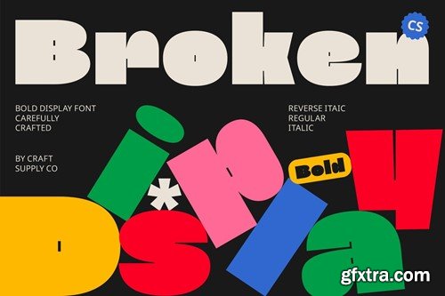 CS Broken – Bold Font KPZ4VKV