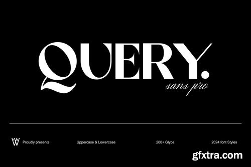 Query Font Family: Elegant & Versatile Typeface KB7ZNYR