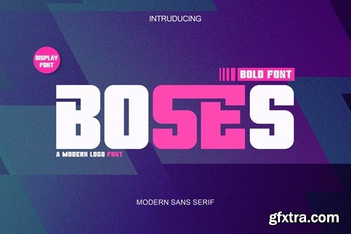 Boses Font Display Logotype 57KRVV8