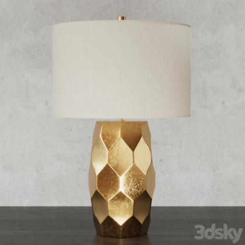 Pottery Barn VINCE Faceted Table Lamp