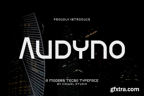 Audyno - Modern Tech Typeface A6TFGHA