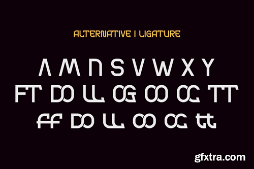 Audyno - Modern Tech Typeface A6TFGHA