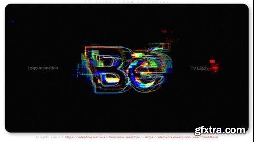 Videohive TV Glitch Logo Animation 54050961