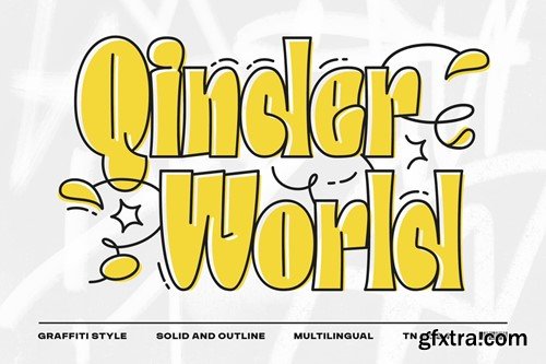 QinderWorld - Modern Graffiti Display Font GGWCKV8