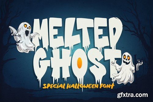 Melted Ghost - Special Halloween Font 3KUUVMN