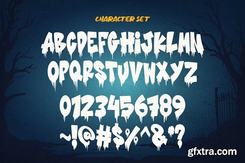 Melted Ghost - Special Halloween Font 3KUUVMN