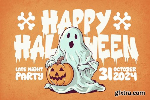 Melted Ghost - Special Halloween Font 3KUUVMN