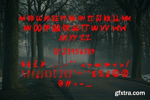 Dracutaz - Brush Horror Font 8Y45GF9