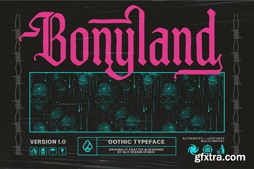 Bonyland Blackletter Font X7T5P8K