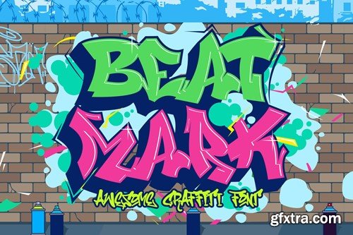 Beat Mark - Awesome Graffiti Font JJMYDU9