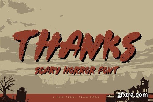 Clownie Zombies - Scary Horror Font KYYJ25L