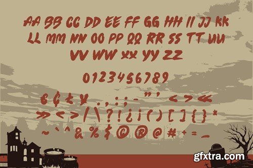 Clownie Zombies - Scary Horror Font KYYJ25L