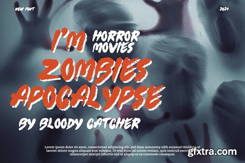 Clownie Zombies - Scary Horror Font KYYJ25L